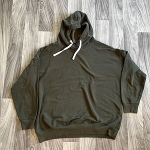 Women’s Buffalo David Bitton Dark Green Hoody Sweatshirt Size XL